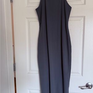 New Chic Strapless Gray Dress
